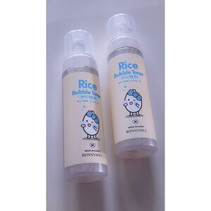 Bonnyhill Rice Bubble Toner 200ml Korean Skincare Cleanser Set